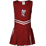 NCAA Alabama Crimson Tide Infant Girls Crimson Cheerleader Dress (12 Months)