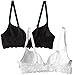 Lily of France Women's 2 Pack Smooth Lace Push Up Bra 2179541
