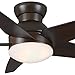 Casablanca 59023 Isotope 52-Inch 5-Blade Single Light Ceiling Fan, Brushed Cocoa with Espresso Blades and Cased White Glass Bowl Light