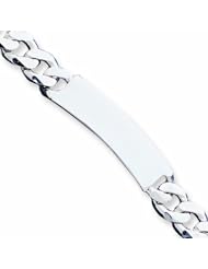 Sterling Silver Curb ID Bracelet 8 Inches