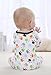 BABE MAPS Unisex Babys Footed Sleeper Pajamas Long Sleeved Newborn One Piece