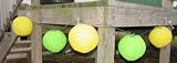 Outdoor Living : Paper Lantern Style Hanging Lights