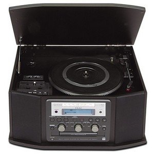 TEAC GF450K7 Turntable Cassette CD Recorder and Radio (Black)