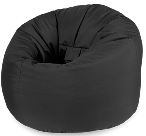 X-L Beanbag Chair Black Water resistant Bean bags for indoor and Outdoor Use make Great Garden Seats
