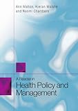 A reader in health policy and management
