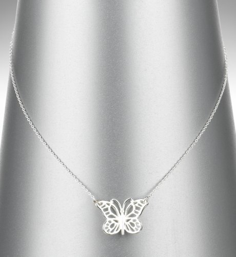 Sterling Silver Butterfly Pendant Necklace