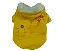 Yellow - Dog Puppy Pet Clothes Jacket Coat Hoodie -Small