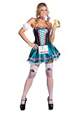 German Beer Girl Theatre Costumes Oktoberfest Costume Sexy Corset Mini Dress