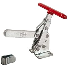 DE STA CO 201-TS Vertical Hold Down Action Clamp with T-Handle Solid Bar and Flanged Base