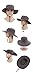 ISEYMI Outdoor cowboy hat Wide Brim Caps Sun Block Fishing Hat