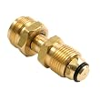 Mr. Heater F276132 Propane Bulk Cylinder Adapter without Handwheel, with 1"x20 Male x P.O.L. Male