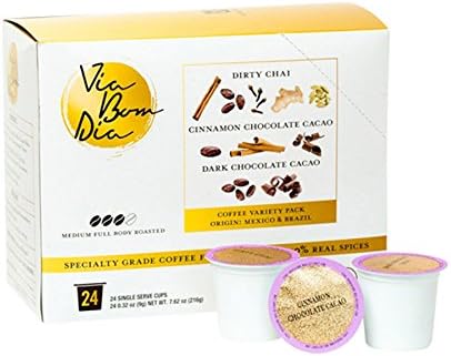100% Naturally Flavored Certified Organic Coffee, 24-Pk Chocolate Flavors Variety Box, Single Serve K-Cup Pods for Keurig Machines