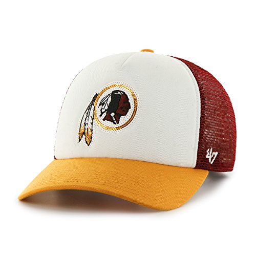 NFL Washington Redskins Women's Glimmer Captain CF Strap Hat, Women's, Razor Red