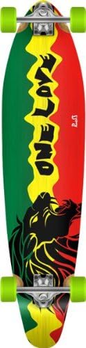 Punked Rasta II Kicktail Lb -10x40 Complete Longboard Skateboard