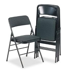 Fabric Folding Chair - Black
