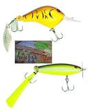 Strike N Set Fishing Lures - Automatically Sets the Hook for You! - Great Fishing Lures for Bass, Walleye, Pike, Muskie, Perch and More - Comes with Free 107 piece tackle box