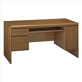 Bush Furniture Northfield Wood Credenza Computer Desk in Dakota Oak