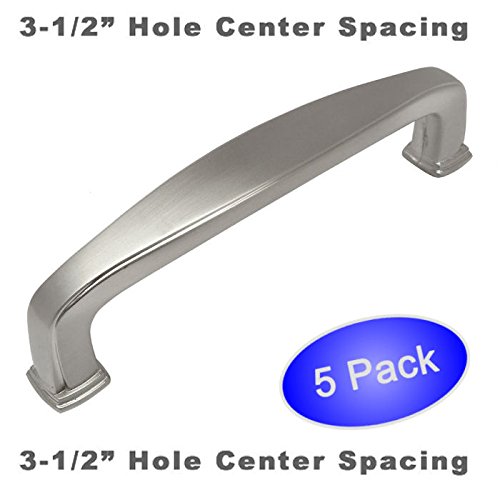 Cosmas® 4390SN Satin Nickel Modern Cabinet Hardware Handle Pull - 3-1/2