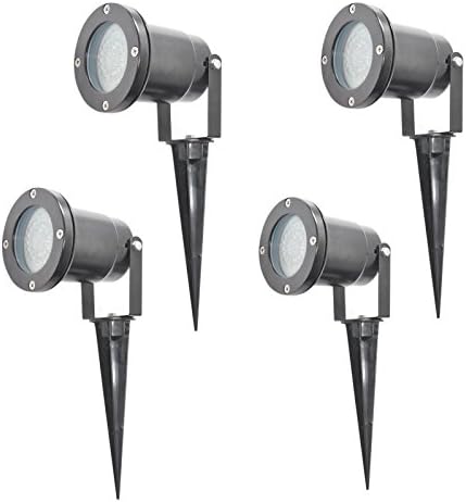 Lot of 4 Silbo SB8023 12V 3 Watt LED Outdoor Residential or Commercial Landscape Garden Waterproof Flood Light Fixture
