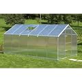 Aluminium Gew�chshaus Typ F6 - 10,17 m� - 6 mm starke Hohlkammerscheiben