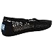 TOMS Women's Classics, Crochet, Black Morocco, US Size 8