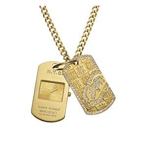 Marc Ecko Men’s E14533G1 Gold Dog Tag II Watch
