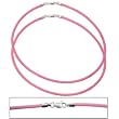 Rubber Cord Anklet Pink 9" 2Pcs