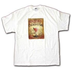 Cosmopolitan Drink Recipe Distressed Logo Men's T Shirt Small thru 5XL in 4 Colors