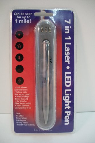 7 in 1 Laser Pointer Light Pen LED