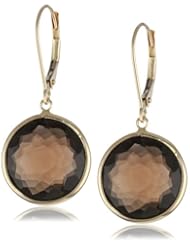 14k Yellow Gold Gemstone Drop Earrings