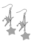 Disney Silver Plated ladies Drop Earrings with Tinkerbell Charms