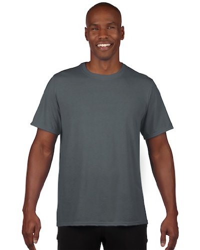 Gildan Classic Fit Mens Small Adult Performance Short Sleeve T-Shirt, Charcoal