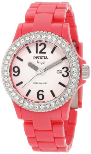 Invicta Women's 1637 Angel Collection Crystal-Accented Pink Watch