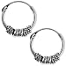 12mm Bali Hoop Earrings Sterling Silver