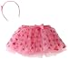BabyGear Baby-Girls Toddler Tutu On Hanger With Bows Headband