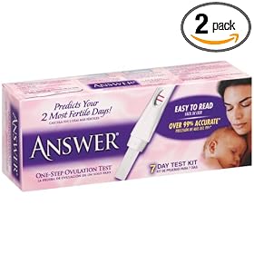 Answer Quick & Simple One-Step Ovulation Test (Pack of 2)