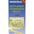 Mittlerer Th�ringer Wald 1 : 50 000 Wanderkarte: Mit Rennsteig