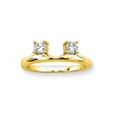 14K Yellow Gold 3/8 ct. Diamond Wrap
