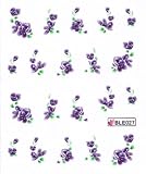 1 Bogen One Stroke Sticker BLE027 (20 Stück) Nagelsticker - Nailsticker - Nail-Tattoo