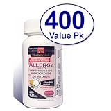Diphenhydramine HCl 25 Mg Allergy Medicine and Antihistamine Compare to Active Ingredient of Benadryl? Allergy Generic - 400 Tablets