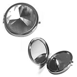 SG PARIS MIRROR 7CM RHODIUM BLACK DIAMOND GRI CLAIR/SMOK CRIST BEAUTY PRODUCTS OTHER BEAUTY PRODUCTS GLASS WINTER WOMEN NIGHT BIRD FASHION JEWELRY / HAIR ACCESSORIES GEOMETRIC FORM