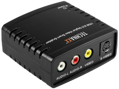 Technaxx TXX3592 Digital Video Scart Grabber mit AV-Cinch/S-Video USB 2.0 schwarz