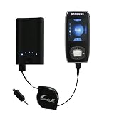 High Capacity Rechargeable Pocket Charger for the Samsung Yepp YP-T9 1GB with TipExchange Technology