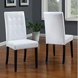 Modus Furniture 2EA466BT Urban Seating Tufted Parsons ChairSet