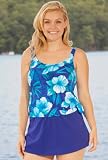 Maxine® Pacific Blue Island Escape Swimdress - Plus Size Swimsuit Plus Size Swimsuit