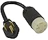 Conntek 30-Amp NEMA 10-30P Dryer Plug to 50-Amp Electric Vehicle Adapter Cord for Tesla