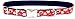 Coastal Pet - Ribbon - Adjustable Dog Collar with Metal Buckle, Red with Paws, 5/8