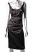 Suzi Chin Maggy Boutique Solid Sleeveless Pleated Dress Color: BLACK (black) Size: 2