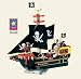 Wooden Barbarossa Pirate Ship
