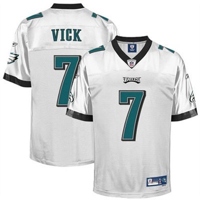 Reebok Michael Vick Philadelphia Eagles White Authentic Jersey Size 52